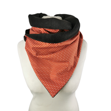 Lade das Bild in den Galerie-Viewer, Winterloop Fleece STERNE Rost Kupfer – warmer Fleeceloop mit Sternchen