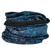 Lade das Bild in den Galerie-Viewer, Loop "Skye" dunkelblau rund Jersey Schlauchschal