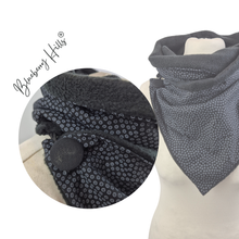 Lade das Bild in den Galerie-Viewer, Winterloop Fleece TUSENFRYD schwarz – warmer Fleeceloop mit feinem Muster