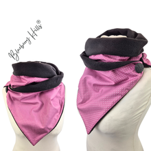 Lade das Bild in den Galerie-Viewer, Winterloop Fleece MINIDOTS altrosa – warmer Fleeceloop mit weißen Punkten