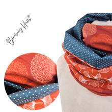 Lade das Bild in den Galerie-Viewer, Loop aus 3 Stoffen Wendeloop Ginkgo Mini dots