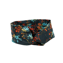 Lade das Bild in den Galerie-Viewer, Haarband "Nordwind" Jersey nachtblau Blumen