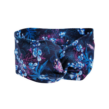 Lade das Bild in den Galerie-Viewer, Haarband "Blue Meadow" Jersey blau Blumen