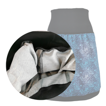 Lade das Bild in den Galerie-Viewer, Rock "Skye" Jersey knielang blau dunkel Naturmotiv Farbverlauf