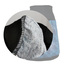 Lade das Bild in den Galerie-Viewer, Rock "Skye" Jersey knielang blau dunkel Naturmotiv Farbverlauf