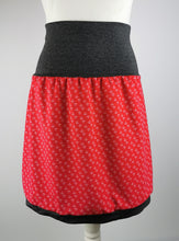 Lade das Bild in den Galerie-Viewer, Rock "Kysta" - Damenrock aus Jersey Anker rot mit klappbarem Bund dehnbar
