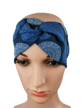 Lade das Bild in den Galerie-Viewer, Haarband mit Knoten Mandala blau
