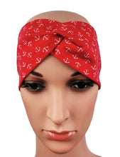 Lade das Bild in den Galerie-Viewer, Haarband "Kysta" mit Knoten Anker rot