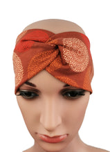 Lade das Bild in den Galerie-Viewer, Haarband mit Knoten Mandala rost