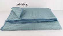 Lade das Bild in den Galerie-Viewer, Sommerdecke XXL Waffelpique 150x200 Tagesdecke Sofadecke 8 Farben