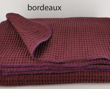 Lade das Bild in den Galerie-Viewer, Sommerdecke XXL Waffelpique 150x200 Tagesdecke Sofadecke 8 Farben