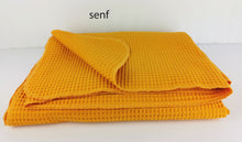 Lade das Bild in den Galerie-Viewer, Sommerdecke XXL Waffelpique 150x200 Tagesdecke Sofadecke 8 Farben