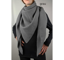 Lade das Bild in den Galerie-Viewer, Dreieckstuch XXL verschiedene Farben Waffelpique