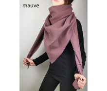 Lade das Bild in den Galerie-Viewer, Dreieckstuch XXL verschiedene Farben Waffelpique