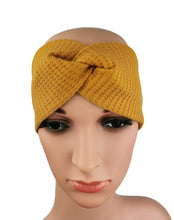 Lade das Bild in den Galerie-Viewer, Haarband mit Knoten Waffeljersey 4 Farben