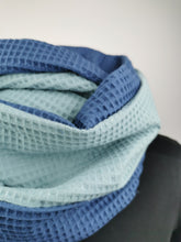 Lade das Bild in den Galerie-Viewer, Loop Waffelpique adriablau dark jeans