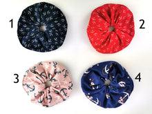 Lade das Bild in den Galerie-Viewer, Scrunchie mit Spiralgummi passend zu Loop usw. verschiedene Muster Jersey Damen Mädchen Zopfgummi Haargummi verschiedene Farben Set