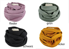 Lade das Bild in den Galerie-Viewer, Loop Waffeljersey verschiedene Farben Rundloop