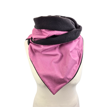 Lade das Bild in den Galerie-Viewer, Winterloop Fleece MINIDOTS altrosa – warmer Fleeceloop mit weißen Punkten
