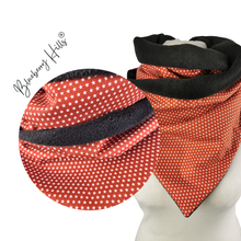 Lade das Bild in den Galerie-Viewer, Winterloop Fleece STERNE Rost Kupfer – warmer Fleeceloop mit Sternchen
