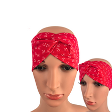 Lade das Bild in den Galerie-Viewer, Haarband &quot;Kysta&quot; mit Knoten Anker rot

